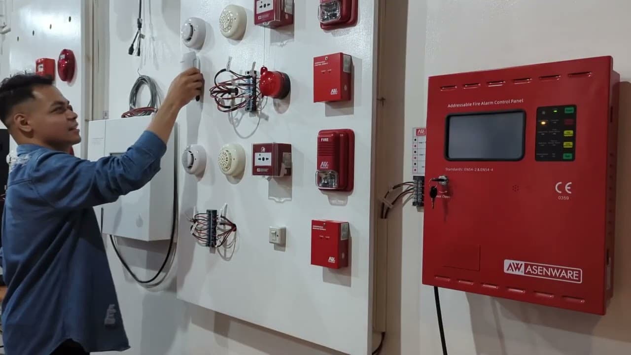 Fire alarm system installation